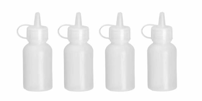 Sprøjteflaske / Plastikflaske i klar 50 ml sæt á 4 stk, Hendi