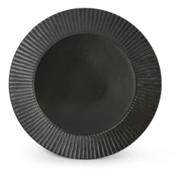 Aurora Black flad tallerken Ø26 cm, Fine Dining