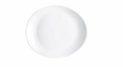 Oval steaktallerk 30 cm, hvid