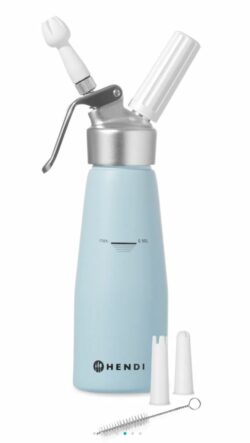 Flødeskumssifon 0,5L i pastel blå, Hendi