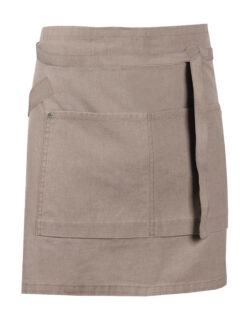 Forklæde i denim, khaki/khaki, Nybo