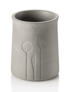 Bestikholder i cement Ø11x(h)14,5 cm