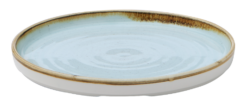 Stonecast Duck Egg flad tallerken med kant 21 cm, Churchill