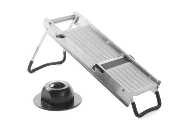 Mandolinjern rustfri stål m/5 knive, Hendi