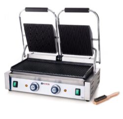 Klemgrill dobbelt rillet top og bund, Hendi
