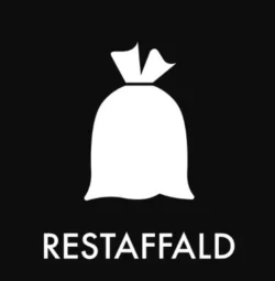 Piktogram ''Restaffald'' 10,5x10,5 cm, Minatol