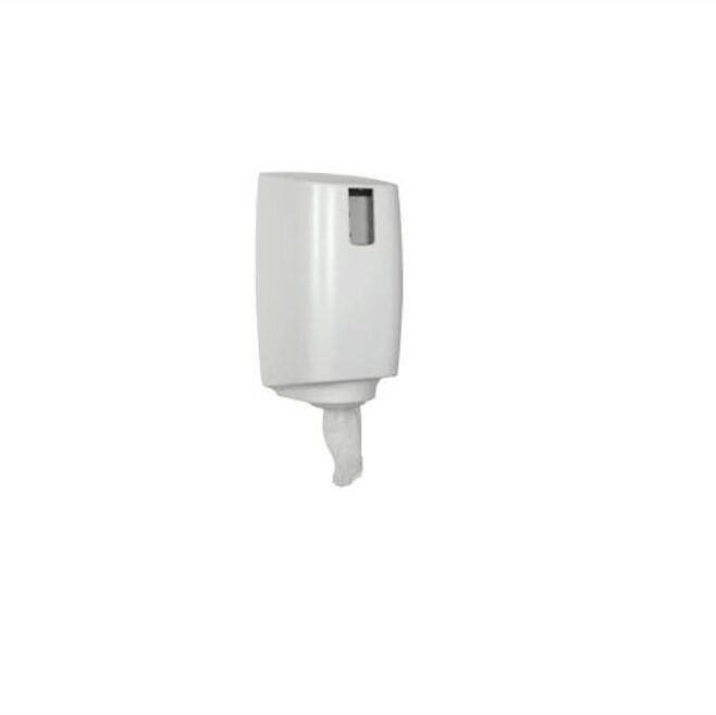 Dispenser i hvid 165x185x330 mm (centertræk), Abena