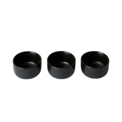 Titanium Black skåle Ø7,5 cm sæt á 3 stk
