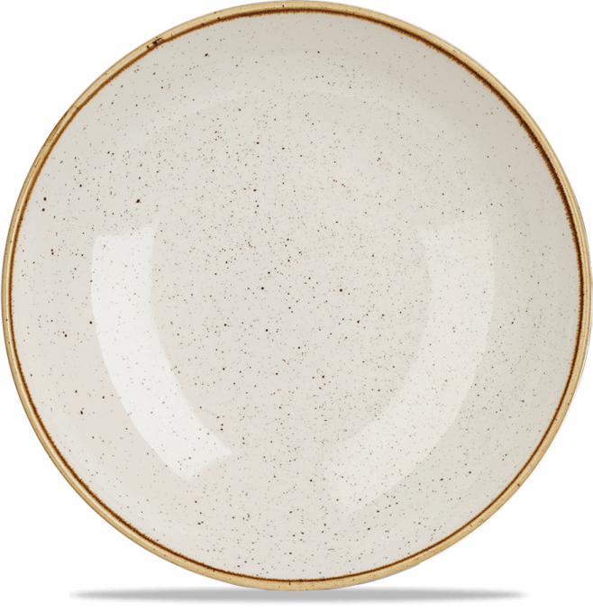 Stonecast Barley White dyb tallerken 30 cm, Churchill