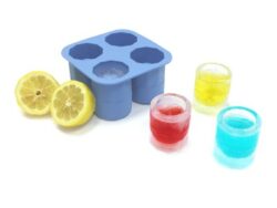 Isterningeform shotglas 4 stk, Hendi (restsalg)