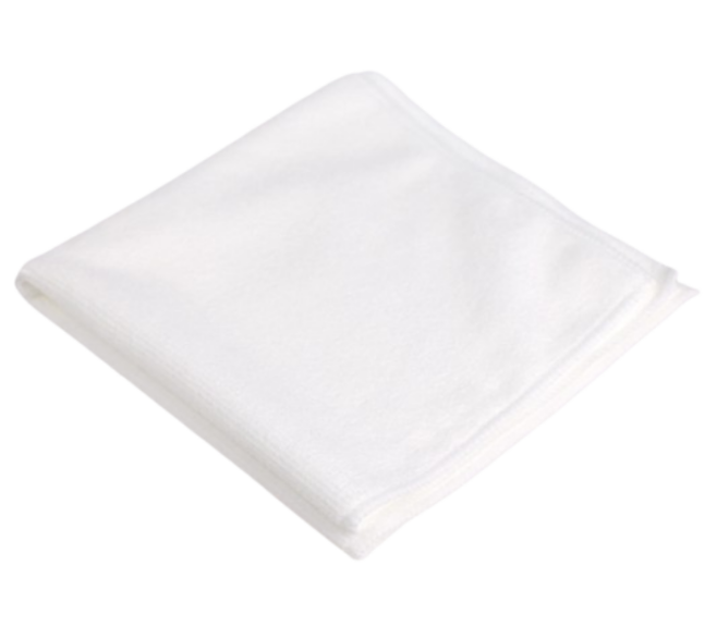 Microfiber universalklud i hvid 40x40 cm m/10 stk, Minatol