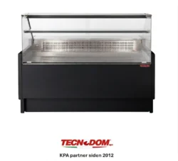 Køledisk 250 cm bred, 90 cm dyb, Tecnodom Vigo - sort RAL9005
