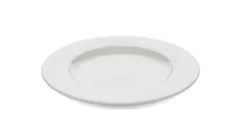 White Astro flad tallerken med bred fane Ø20 cm, Fine Dining