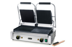 Klemgrill dobbelt 1/2 rillet top og bund + 1/2 glat top og bund, Hendi