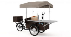 Juice & lemonadecykel komplet med citruspresser, isbeholder mv