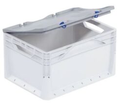 Låg til dejkasse 400x300 mm inkl låsedele i grå, DTE