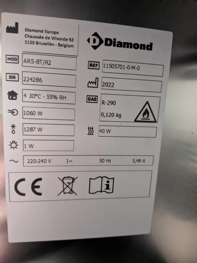 blæstkøler fra diamond, med kosmetisk skade, demomodel