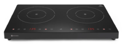 Induktionskogeplade i sort dobbelt 3500W, Hendi
